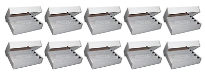 10-Pack BCW 5,000-Card Capacity Full Lid Trading Card Storage Box basketball GPK - Image 1 of 2