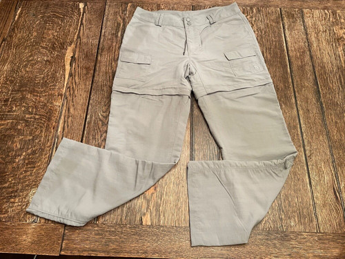 Pantaloni da trekking outdoor The NORTH FACE donna taglia 14 grigi convertibili 100% nylon