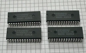 4x HY6264LP-10 6264 8-BIT 8K x 8 CMOS SRAM PDIP28 x4 PCS NEW OLD STOCK NOS - Picture 1 of 3
