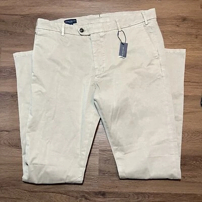 Peter Millar Collection Concorde Flat Front Pants Khaki Men's Size 38 x 36 NWT - Image 1 of 4