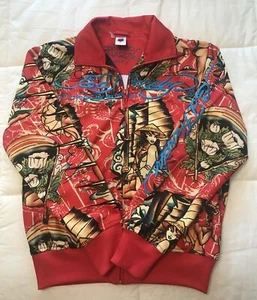 Rare Ed Hardy Christian Audigier Pinup Girl Bomber Jacket Panther Mens Small Red - Picture 1 of 13
