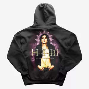 HIM band Hoodie Razorblade Romance Album Cover Hoodie - Unisex Gothic Apparel - Picture 1 of 3
