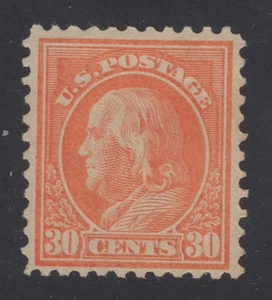 U.S. STAMP  #516  30c WASH-FRANK    FLAT, p11,UNWK   1917  MINT - Picture 1 of 2