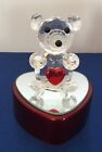 CRYSTAL VALENTINES DAY HEART BEAR-MULTI COLOR LIGHTS~ship free