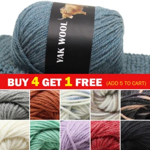 100g Soft Wool Yarn 3 Ply DIY Hand Knitting Crochet Sweater Scarf Yarns Thread - Picture 1 of 34