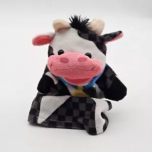 Melissa & Doug 9" Holstein Black And White Cow W Bell Animal Hand Puppet - Picture 1 of 6