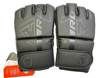 RDX Kara MMA Large Black 04oz  Gloves New With Tags - Image 1 of 4