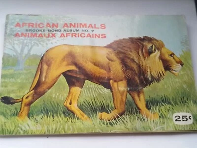 Vintage Tea cards book full set 48 Album 60s African Animals Canada no7 Brooke  - Image 1 of 4