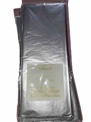 Hallmark Tissue Paper Lot Of 20 Grey Plaid For Spring/Easter/Halloween - Image 1 of 4