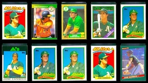 10 Jose Canseco Cards - 1986 Donruss The Rookies - Topps Traded #20T - ND - Picture 1 of 2