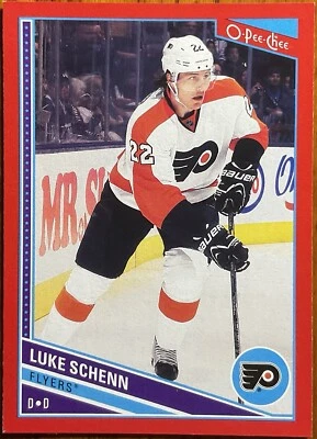 2013-14 O-Pee-Chee Red Luke Schenn #477 Philadelphia Flyers - Image 1 of 2