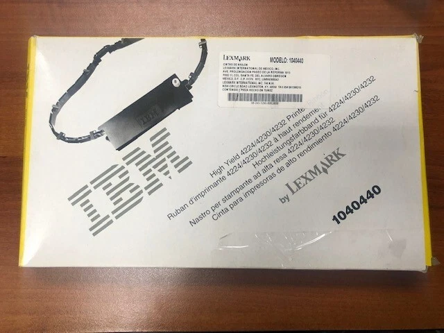 Tinta de cinta para impresora IBM 4224 6115549 OEM Lexmark negra 57 pies original nueva en stock  Foto 1 de 1