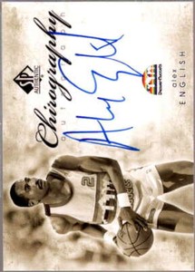 Alex English Card 2008-09 SP Authentic Chirography #CAE 