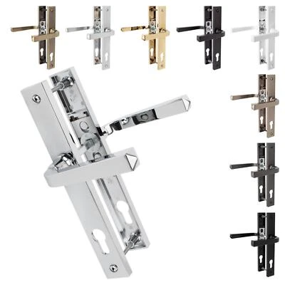 Heritage Composite Door Handle Pair UPVC Sprung Lever Set 92PZ 211mm Fix Mila - Image 1 of 4