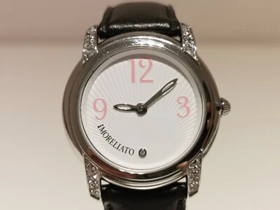 RELOJ RETRO DE LUJO DAMAS ITALIA ACERO INOXIDABLE CUARZO "MORELLATO" CON PIEDRAS Foto 1 de 4