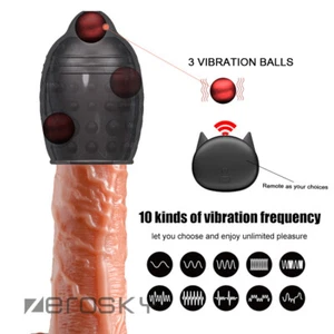 Handsfree Penis Vibrator Glans Stroker Massage Male Masturbator Pocket Pussy Cup - Picture 1 of 14