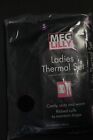 2 Pcs Meg Lilly Ladies Women's Thermail Set  Warm Underwear Black 1 Set Ribbed 