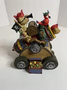 Teddy Bear Pirates Treasure Cannon Bank Child Resin Piggy Coin - Picture 1 of 10