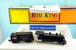 MTH RAIL KING 1136-1 SANTA FE 2-6-0 STEAM ENGINE W PS-TESTED-REALLY GOOD COND IB - Picture 1 of 9