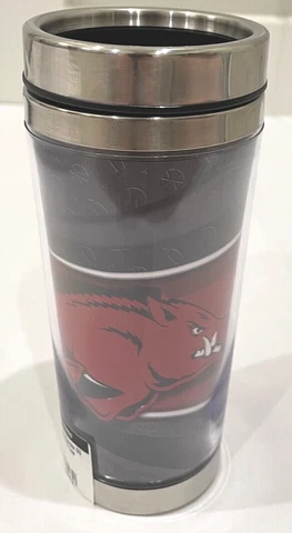 ARKANSAS RAZORBACKS SS TUMBLER W CLEAR INS Cover