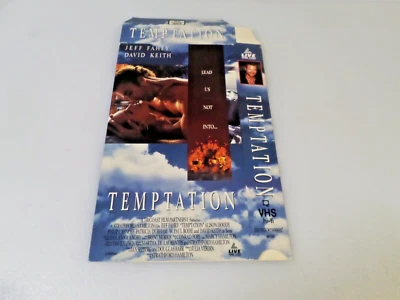 TEMPTATION - VHS REPLACEMENT BOX ONLY - (ORIGINAL BOX) - NO MOVIE - Image 1 of 2