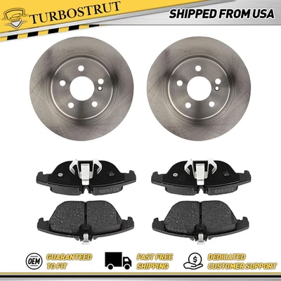 OE Rear Brake Rotors Brake Pads Kit for 2008-2015 Mercedes-Benz C350 3.5L - Image 1 of 4