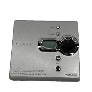 Sony NET MD Walkman MZ-NE410 Portable MiniDisc Player Silver Tested - Foto 1 di 13