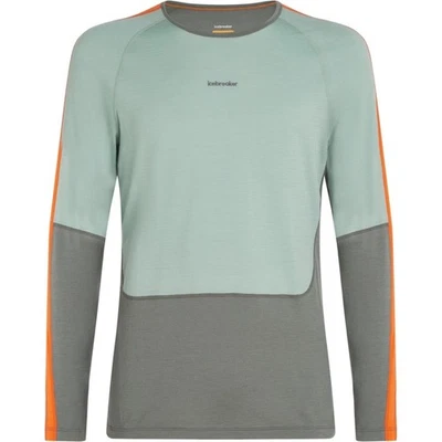 $145 Icebreaker Men's 200 Sonebula Long Sleeve Thermal Top-Galaxy/Moss-Medium - Image 1 of 4