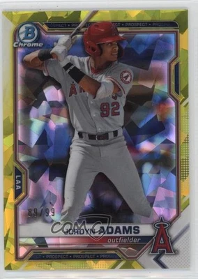 2021 Bowman Chrome Draft Sapphire Edition Yellow /99 Jordyn Adams #BDC-32 - Image 1 of 2