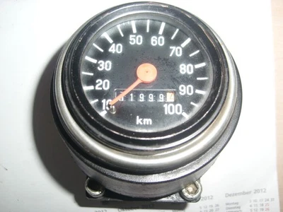 Tacho VDO orginal mit Tachogehäuse und Halter Moped KKR Puch Hercules Kreidler - Bild 1 von 4