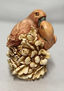 Harmony Kingdom Love Nest Parrots Trinket Box 1998 Romance Couple #4 Of 4 Sgn - Picture 1 of 5
