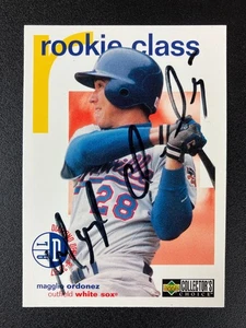 Magglio Ordonez 1998 UD Choice White Sox In Person IP TTM Signed Auto Autograph - Picture 1 of 2