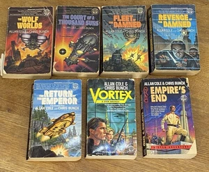 STEN Series Books 2–8 Allan Cole Chris Bunch Sci-Fi PB Lot Of 7 Del Rey Vintage - Picture 1 of 21