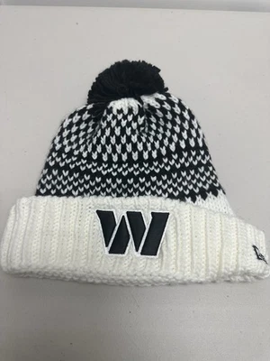 Women’s Washington Commanders New Era 2023 NFL Crucial Catch Pom Knit Hat - Image 1 of 4