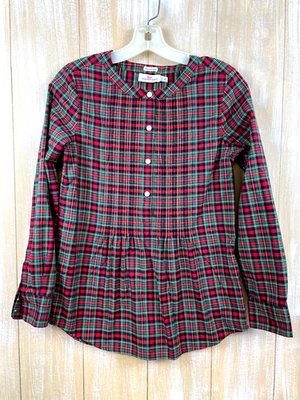Camisa para mujer Vineyard Vines talla 00 roja a cuadros manga larga cachemir Navidad Foto 1 de 4