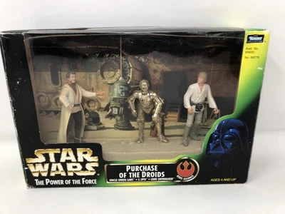 Star Wars Poder de la Fuerza POTF Tarjeta Verde Figura Pack Compra del Droide Foto 1 de 3