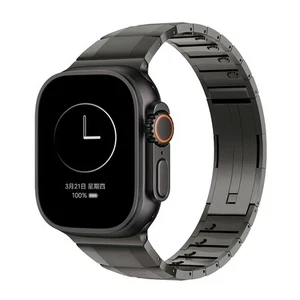 Quick Adjustment Stainless Steel Band for Apple Watch Ultra/10/9/8/7/6/5/4/3/2/1 - Photo 1 sur 23