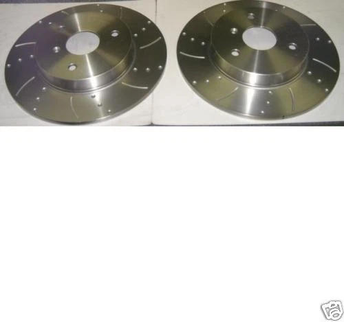 MCC SMART COUPE ROADSTER PASSION CROSS DRILLED 280MM SOLID 3 STUD BRAKE DISCS - Image 1 of 1