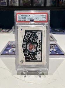 2003 Upper Deck UD Patch Collection Tom Brady PSA 9 Souvenir Patch RARE INVEST - Picture 1 of 2