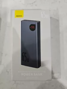Baseus 20000mAh PD 65W USB C 4 Port Quick Charge Power Bank Digital Display New - Picture 1 of 5