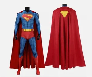 Superman: Legacy Cosplay Jumpsuit Suit Superman Halloween Costume Bodysuit Cloak - Picture 1 of 14