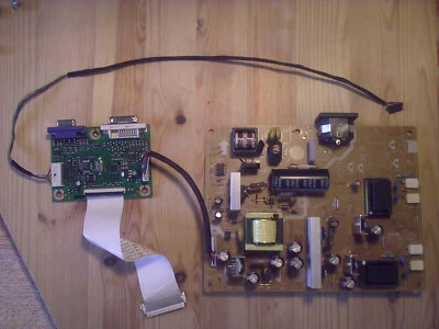 PowerBoard und VideoBoard Platinen für Monitor ASUS VW195NL mit Chassie - Bild 1 von 2