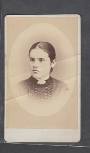 PHOTOGRAPH 19th century OTTAWA ON angry young woman 4x2.5" Dorion& Delorme - Picture 1 of 2