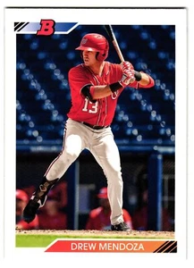 2020 Bowman Heritage #BHP-71 Drew Mendoza Prospects - Picture 1 of 2
