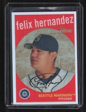 2007 Topps Heritage Felix Hernandez C8 Chrome Refractor /559 Mariners 