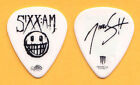 Sixx: Am Nikki Sixx Signatur Weiß/Schwarz Gitarre Pick - 2008 Tour Motley Crue