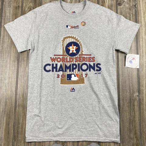 Houston Astros T-Shirt Men's Majestic 2017 World Series Champions Locker Room Cover