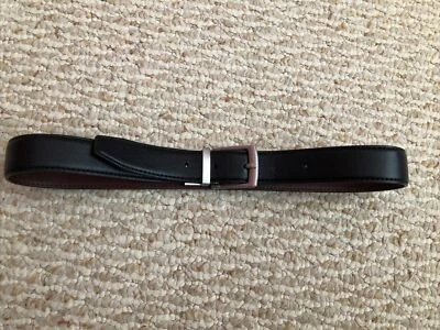 Boy's Black Belt Synthetic Leather Length 33” Width 1” EUC - Image 1 of 3