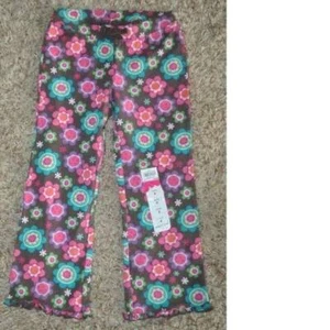 Girls Pants Jumping Beans Brown Floral Elastic Waist Pull On Pants-sz 5 - Picture 1 of 2