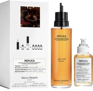 Replica Maison Margiela Jazz Club 2PC Refill Set Unisex edt 1.oz Spray+3.4oz NIB - Picture 1 of 4